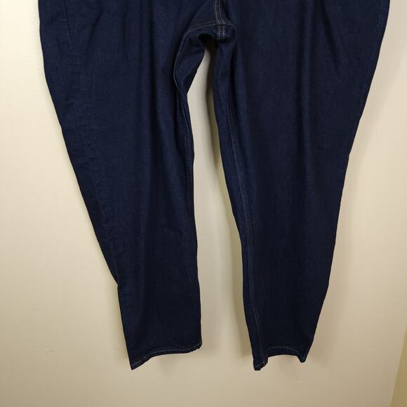 Old Navy Mid-Rise Button-Fly Slouchy Taper Black Cropped Jeans Size 18T - Picture 4 of 11